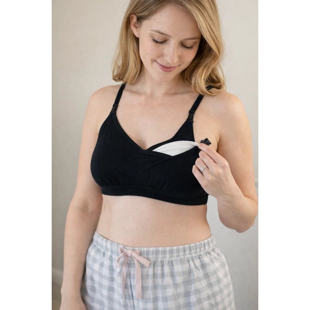 Auden Nursing Bralette size Small, Black, unlined Racerback
